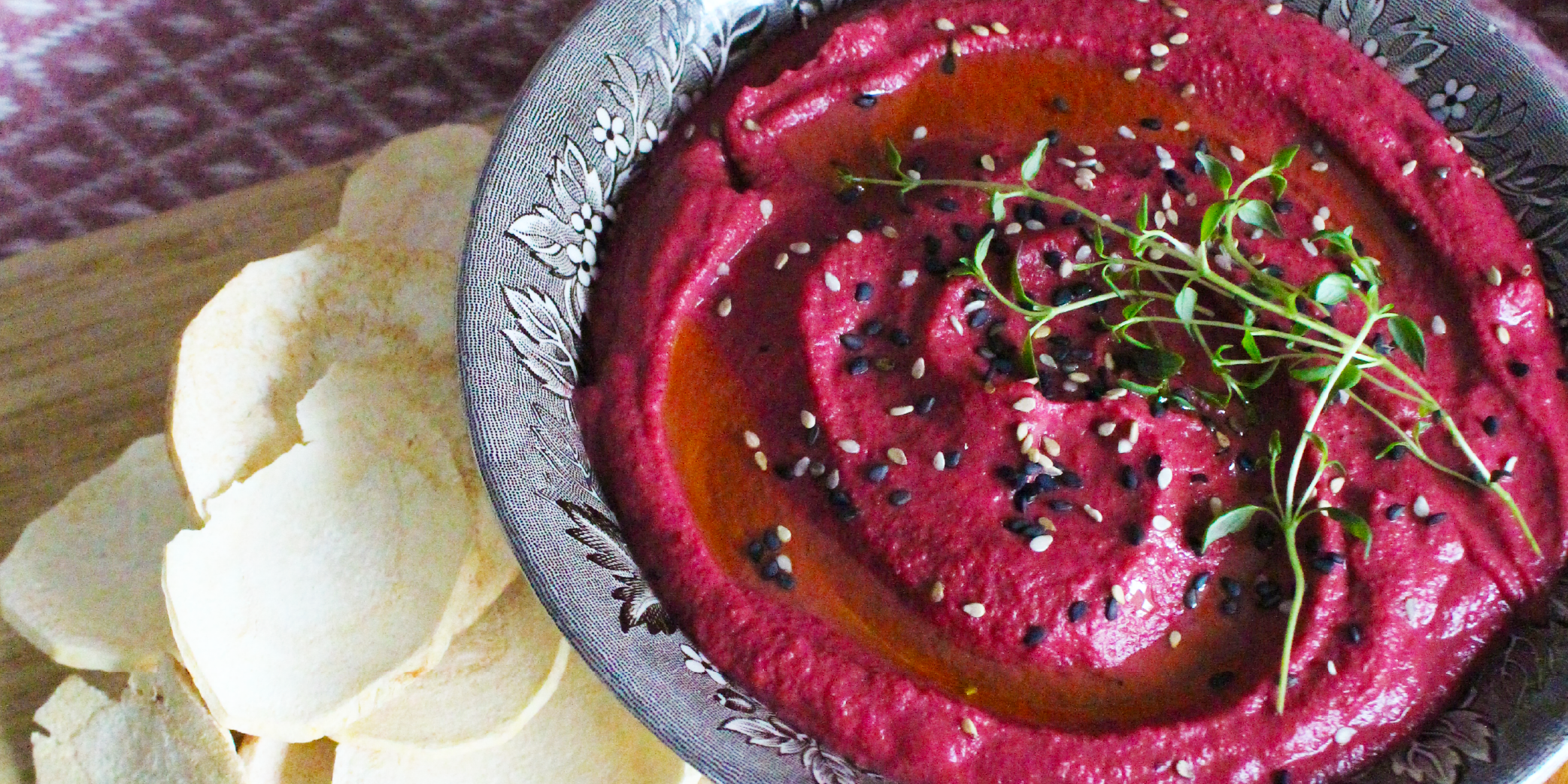Ravinteikas punajuurihummus