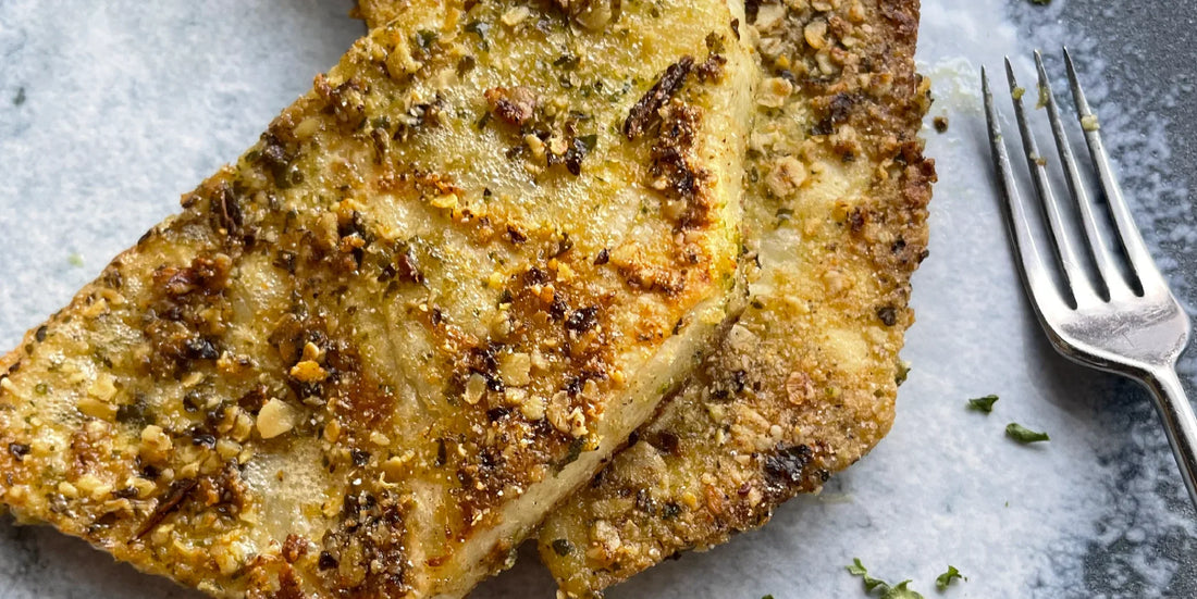 Gluteenittomat selleripihvit lehtikaalirouheella