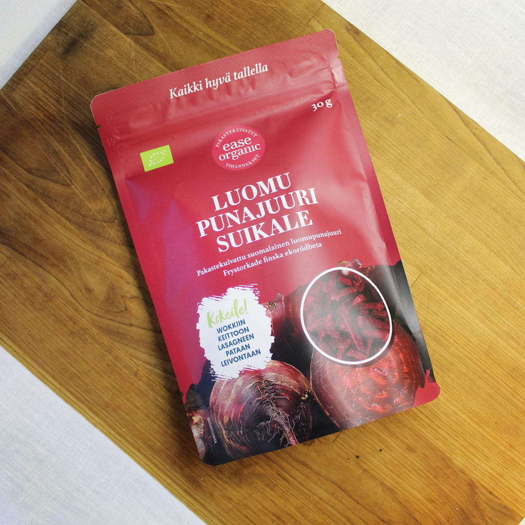 Pakastekuivattu luomupunajuurisuikale 30g