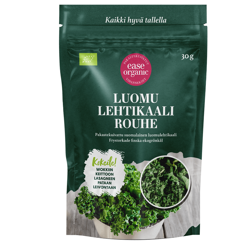 Pakastekuivattu luomulehtikaalirouhe 30g x 8pss