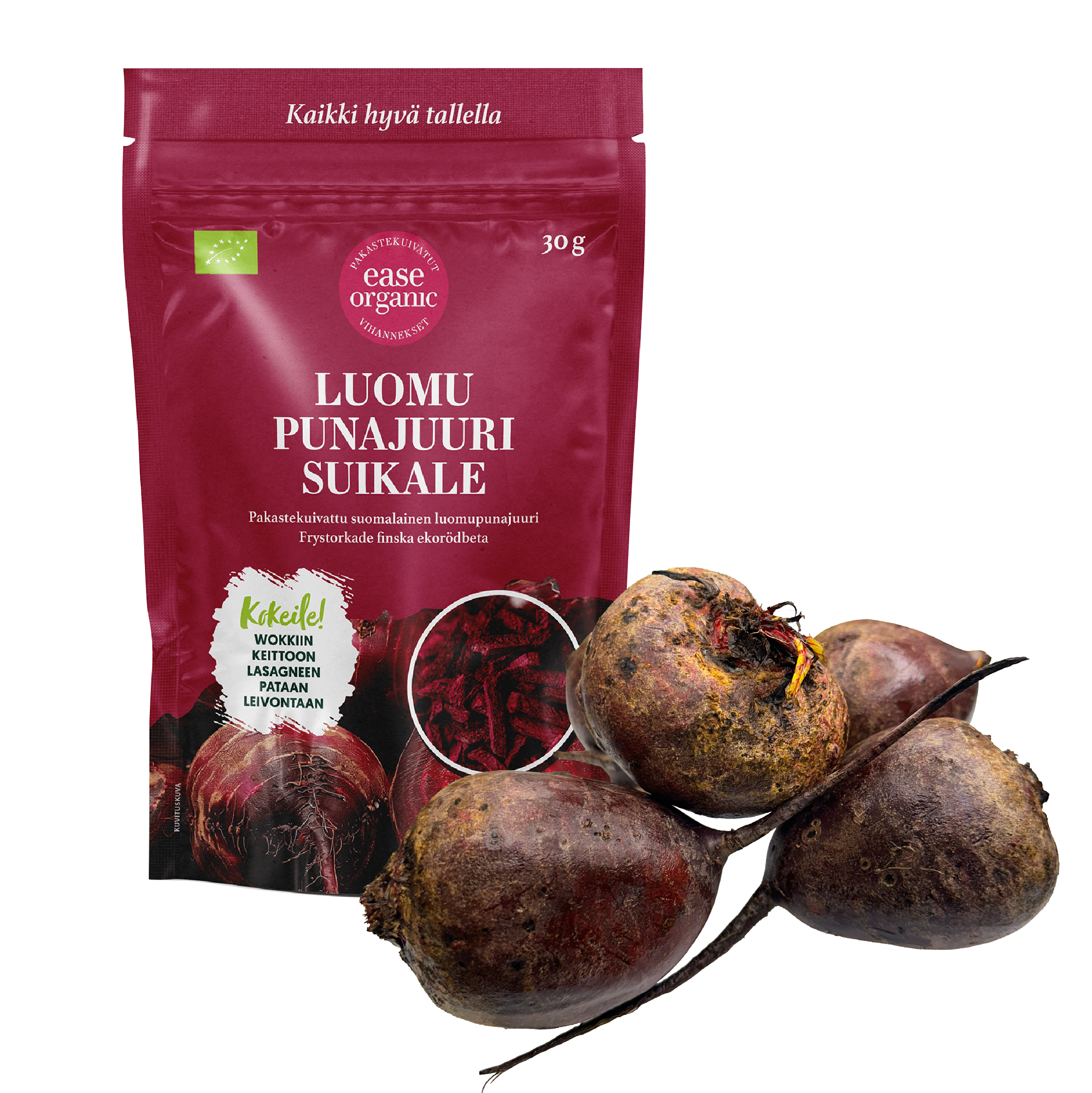 Pakastekuivatut luomuvihannekset 4 x 30g