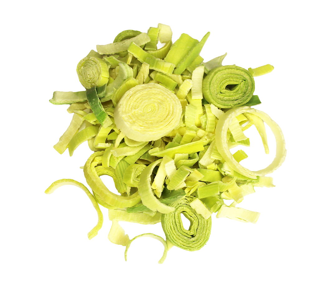 pakastekuivattu luomu purjo