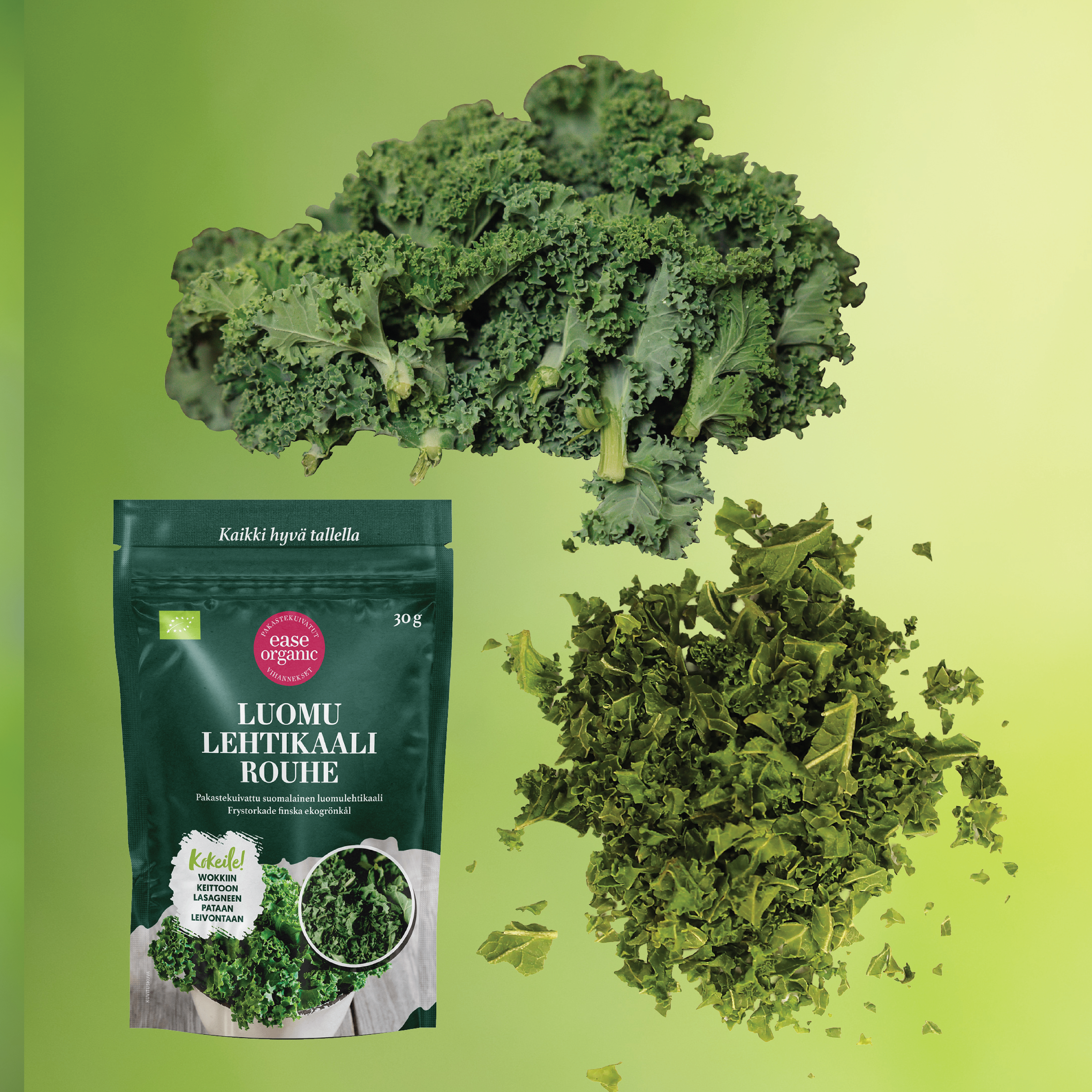 Freeze‑dried organic kale crumble 8pcs x 30g